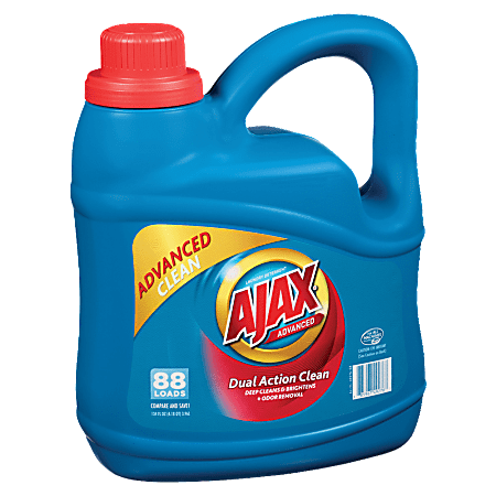 Ajax® Advanced Liquid Laundry Detergent, 1 Gallon, Blue