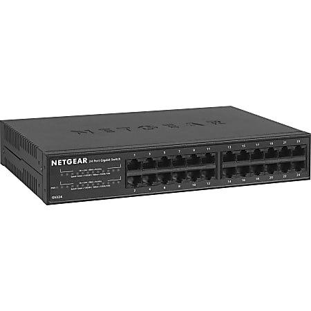 Netgear Ethernet Switch - 24 Ports - Gigabit Ethernet - 1000Base-T - 2 Layer Supported - Twisted Pair