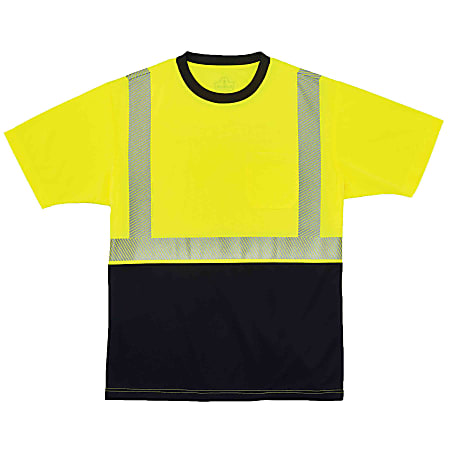 Ergodyne GloWear 8280BK Type R Class 2 Performance T-Shirt, 4X, Lime