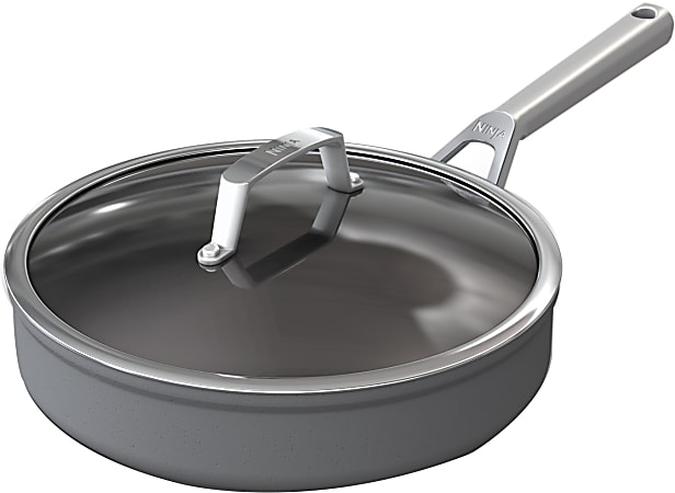 Ninja Foodi NeverStick Premium Hard-Anodized 3-Quart Saute Pan, Slate Gray