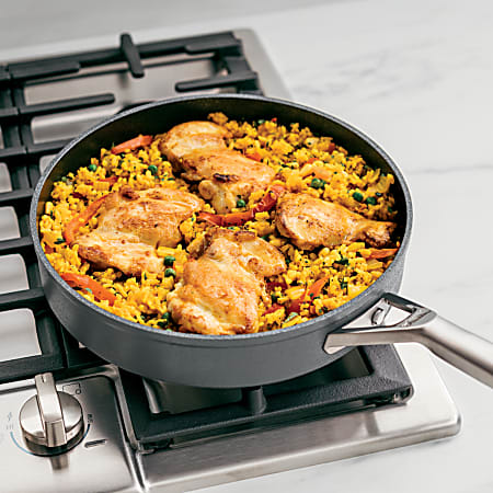 Ninja Foodi NeverStick Premium Hard-Anodized 4-Quart Saute Pan with Glass Lid