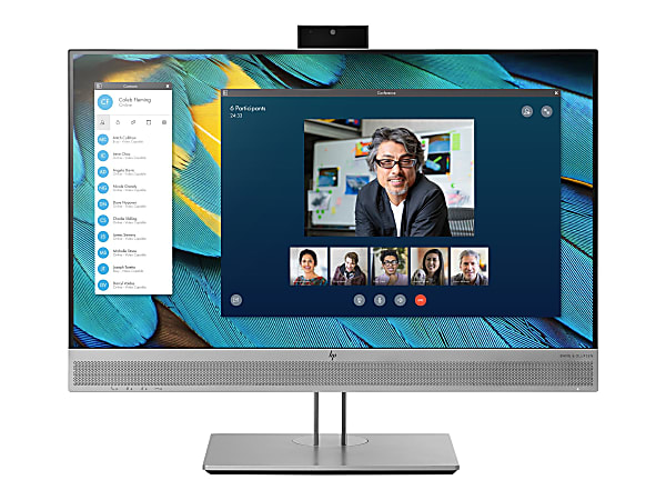 HP Business E243m 23.8" Webcam Full HD WLED LCD Monitor - 16:9 - Black, Silver - 1920 x 1080 - 16.7 Million Colors - 250 Nit - 5 ms - HDMI - VGA - DisplayPort - USB Hub