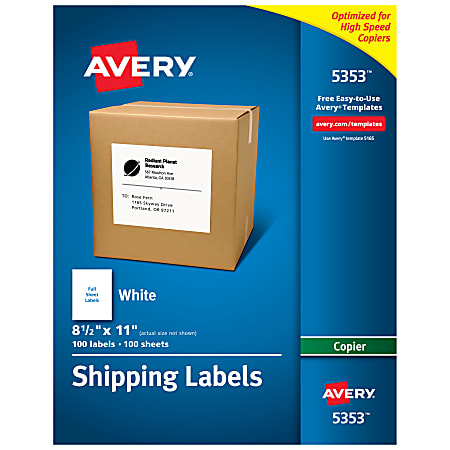 Avery No Iron Clothing Labels 40700 White Pack Of 45 - Office Depot