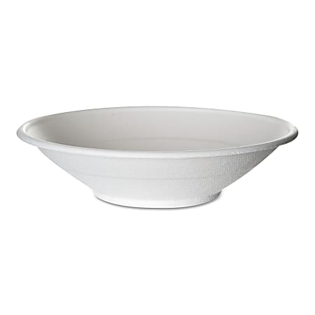 ECO-Products® Renewable And Sugarcane Bowls, 24 Oz, Natural White, 50 Bowls Per Pack, Carton Of 8 Packs