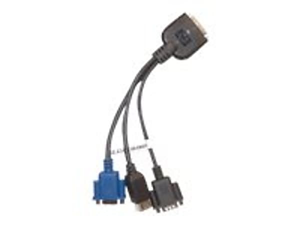HPE - Video / USB / serial cable kit - 36 pin SUV connector (M) to USB, DB-9, HD-15 (VGA) - for ProLiant SL230s Gen8, SL250s Gen8, SL270s Gen8, XL220a Gen8, XL230k Gen10, XL270d Gen9
