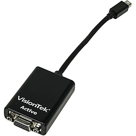 VisionTek Mini DisplayPort to VGA Active Adapter (M/F) - 7" Mini DisplayPort/VGA Video Cable  - 900343