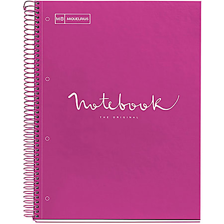 Roaring Spring® Fashion Tint Wirebound Notebook, 8 1/2" x 11", 1 Subject, Fuchsia