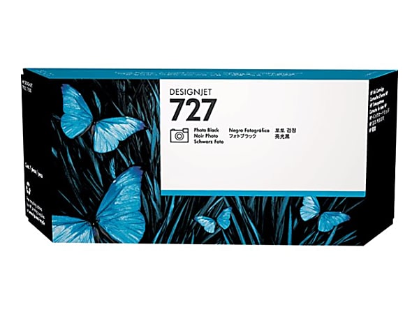 HP 727 Black High-Yield Ink Cartridge, HEWF9J79A