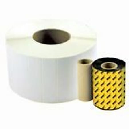Wasp Thermal Transfer Quad Pack - White - 3 in x 4 in 2000 pcs. (4 roll(s) x 500) labels - for W 300