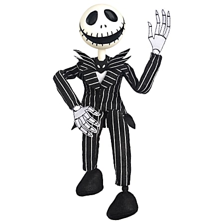 Amscan Disney Tim Burton's Nightmare Before Christmas Jack Skellington Posable Sitting Prop, 14” x 9” x 3”, Black