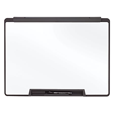 Quartet® Cubicle Motion Dry-Erase Whiteboard, 18" x 24", Aluminum Frame With Black Finish
