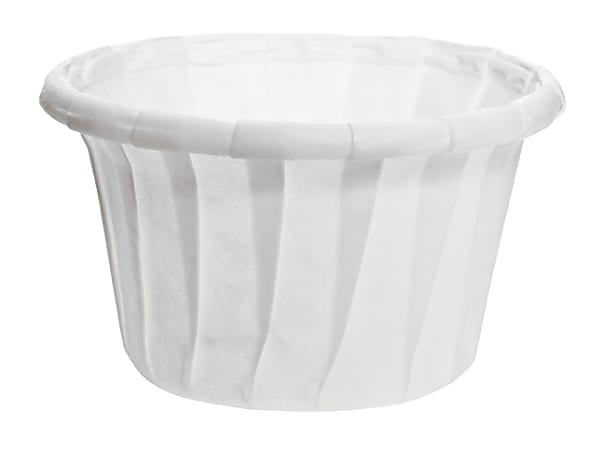 Solo Cup Treated Paper Souffle Portion Cups, 0.75 Oz, White, 20 Bags of 250 Cups, Case Of 5,000 Cups