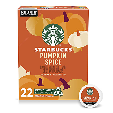 Starbucks&reg; Single-Serve Coffee K-Cup&reg;, Pumpkin Spice, Pack Of 22 K-Cups
