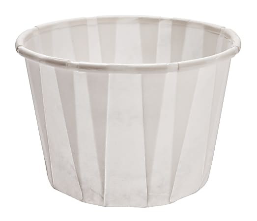 Solo® Treated Paper Souffle Portion Cups, 2 Oz, White, 20 Bags of 250 Cups, Case Of 5,000 Cups