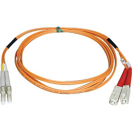 Tripp Lite 20M Duplex Multimode 62.5/125 Fiber Optic Patch Cable LC/SC 65' 65ft 20 Meter - SC Male - LC Male - 65.62ft - Orange