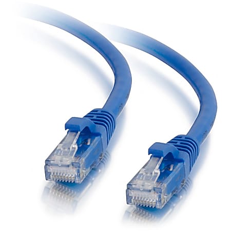 C2G 14ft Cat5e Ethernet Cable - Snagless Unshielded (UTP) - Blue - Category 5e for Network Device - RJ-45 Male - RJ-45 Male - 14ft - Blue