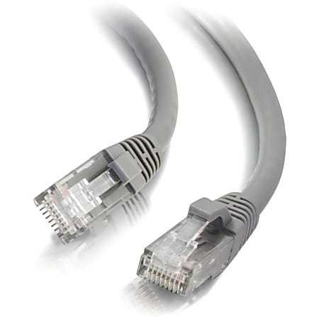 C2G 10ft Cat6 Snagless Unshielded UTP Ethernet Network Patch Cable (RJ45 M/M), Gray, Standard RJ45 Connectors, 5600pf/100m - Category 6 for Network Device - RJ-45 Male - RJ-45 Male - 10ft - Gray