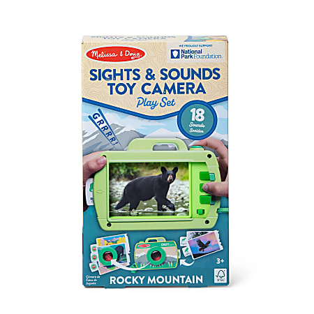 Melissa & Doug Rocky Mountain Sights & Sounds Toy Camera Play Set, 11-3/4" x 7-1/16"