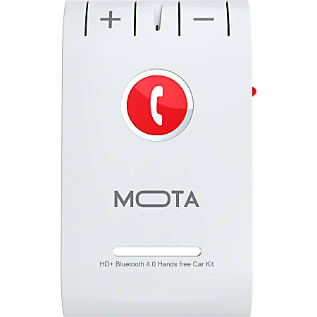 TAMO HD+ Bluetooth 4.0 Handsfree Car Kit for Multi Device - White - Bluetooth