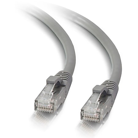 C2G 3ft Cat5e Ethernet Cable - Snagless Unshielded (UTP) - Gray - Cat5e for Network Device - RJ-45 Male - RJ-45 Male - 3ft - Gray