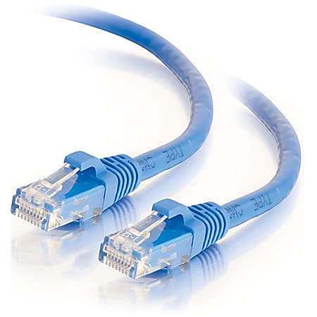 C2G 7ft Cat6 Ethernet Cable - Snagless Unshielded (UTP) - Blue - Category 6 for Network Device - RJ-45 Male - RJ-45 Male - 7ft - Blue