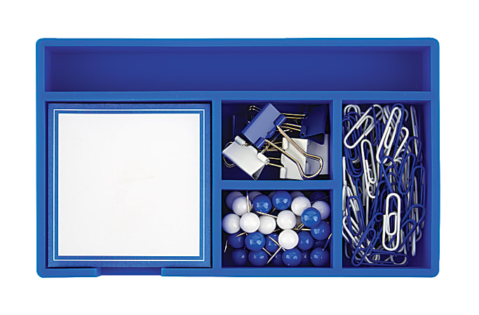 Office Depot® Brand Desk Set, 7" x 4", Blue