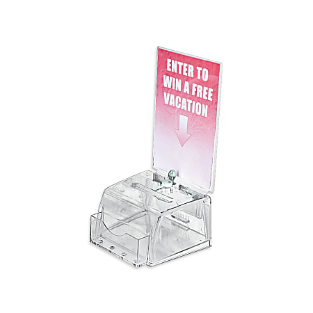 Azar Displays Plastic Suggestion Box, With Lock, Molded,