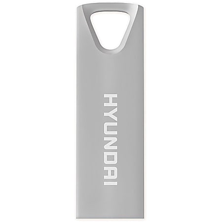 Hyundai Bravo Deluxe SILVER Keychain USB 2.0 Flash Drive 32GB Metal