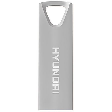 Hyundai Bravo Deluxe SILVER Keychain USB 2.0 Flash Drive 32GB Metal - Read Speed: Up to 10MB/s, Write Speed: Up to 3MB/s, Generation: 2.0 , Operation Temperature: 32° - 113° F (0° - 45 °C), Storage Temperature: 14° - 158° F(-10 °C - 70 °C)