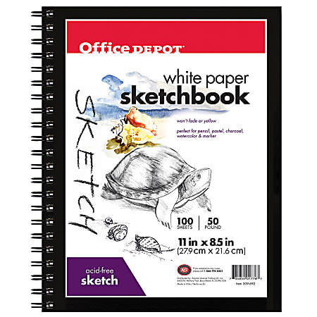 Office Depot Brand Sketchbook 8 12 x 11 100 Sheets - Office Depot