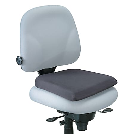 Office Depot® Brand Memory Foam Seat Rest, 2"H x 16 1/8"W x 16 15/16"D, Black