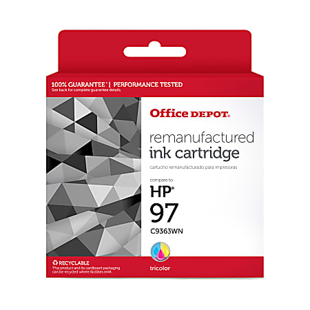 Office Depot® Brand OD297A Remanufactured Tri-Color Ink Cartridge Replacement For HP 97