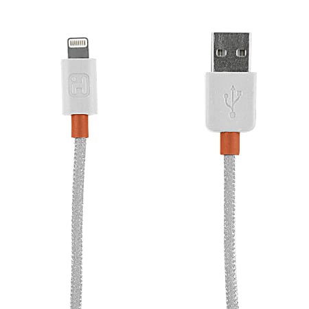 iHome® Lightning Charge & Sync Cable For Apple® iPhone®, 10', White