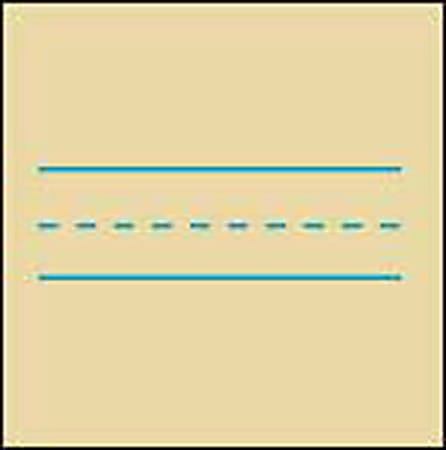 Office Depot® Brand Stock Ruled Newsprint Paper, 3/4" Heading, 1/2" Ruling, 1/4" Midline, 1/2" Skip Space, 12" x 9", Pack Of 500 Sheets