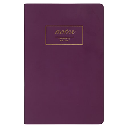 Cambridge Edition Small Casebound Notebook - Case Bound - Purple Cover - 1Each