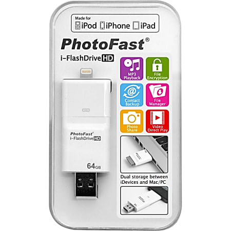 PhotoFast 64GB iFlashDrive USB 2.0 Flash Drive