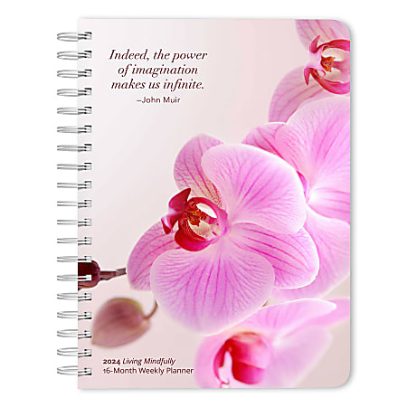 2024 Brush Dance Weekly/Monthly Karma Planner, 6-15/16" x 9-13/16", Mindful Living, September 2023 to December 2024