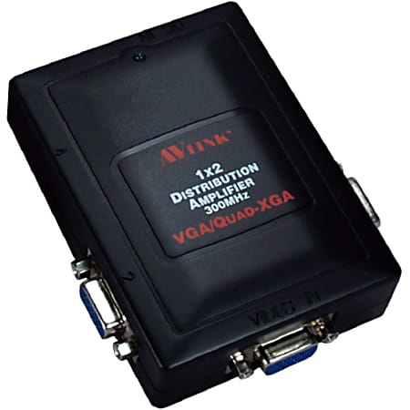 QVS 1x2 300MHz 2Port VGA/QXGA Compact Video Distribution Amplifier - 300 MHz, 110 kHz, 85 MHz - 30 kHz, 56 MHz to 300 MHz, 110 kHz, 85 MHz - 2048 x 1536 - 200 ft Maximum Operating Distance