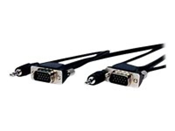 Comprehensive HR Pro AV/IT - VGA cable - HD-15 (VGA), mini-phone stereo 3.5 mm (M) to HD-15 (VGA), min - MVGA15PP12HRA
