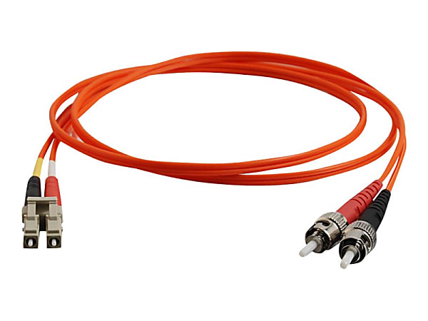C2G 8m LC-ST 62.5/125 OM1 Duplex Multimode PVC Fiber Optic Cable - Orange - Patch cable - LC multi-mode (M) to ST multi-mode (M) - 8 m - fiber optic - duplex - 62.5 / 125 micron - OM1