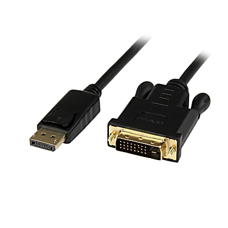 StarTech.com 6 ft DisplayPort to DVI Active Adapter Converter Cable - DP to DVI 1920x1200 - Black - 6 ft DisplayPort/DVI Video Cable  - DP2DVIMM6BS