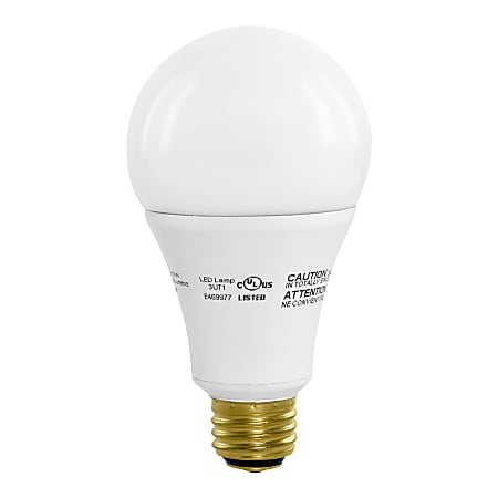 Euri A21 4000cec Series LED Light Bulbs, Dimmable, 1600 Lumens, 17 Watt, 3000K/Warm White, Pack Of 2 Bulbs