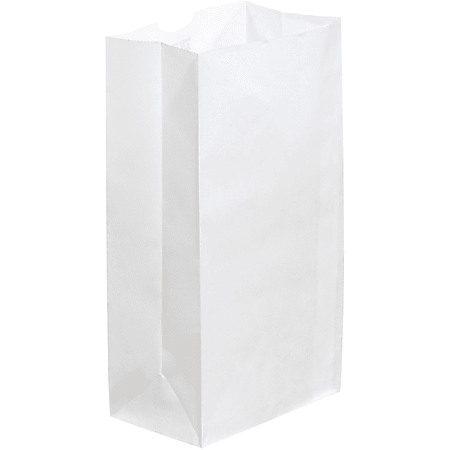 Partners Brand Grocery Bags, 11"H x 6"W x 3 5/8"D, White, Case Of 500
