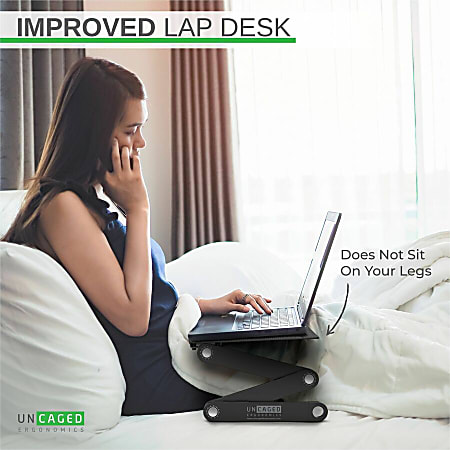 Uncaged Ergonomics WorkEZ Light Laptop Stand (Black)