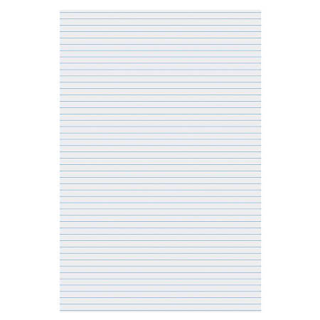 FORAY® Ruled Chart Paper, No Heading, 3/4" Faints, Ruled 24" Way 1 Side Only
