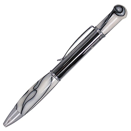 Monteverde® Olympia™ Capless Rollerball Pen, 0.7 mm, Fine Point, Ivory Barrel, Black Ink
