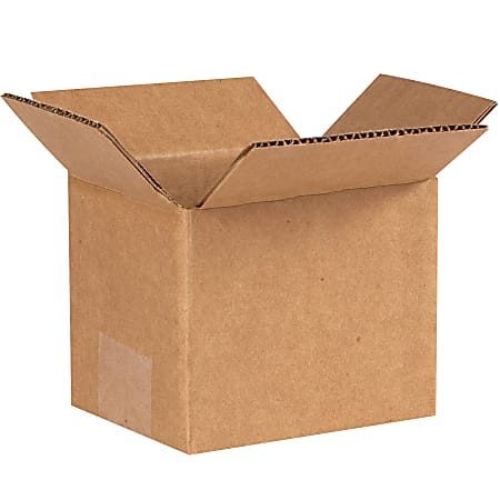 Partners Brand Corrugated Boxes, 5" x 4" x 4", Kraft, Pack Of 25