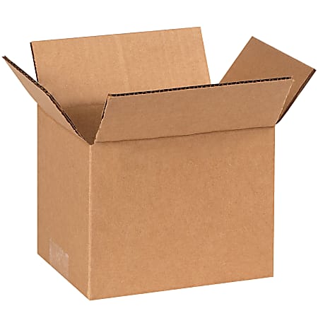 Partners Brand Corrugated Boxes, 7" x 5" x 5", Kraft, Pack Of 25