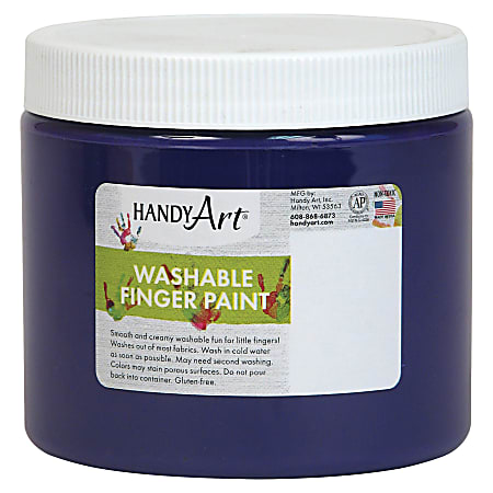 Handy Art Washable Finger Paint - 16 fl oz - 1 Each - Violet