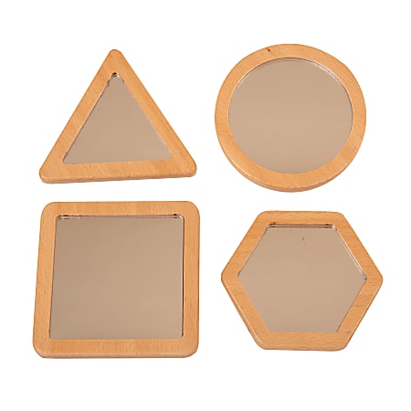 Learn Well Little Looking Shape Mirrors - Set Of 4
